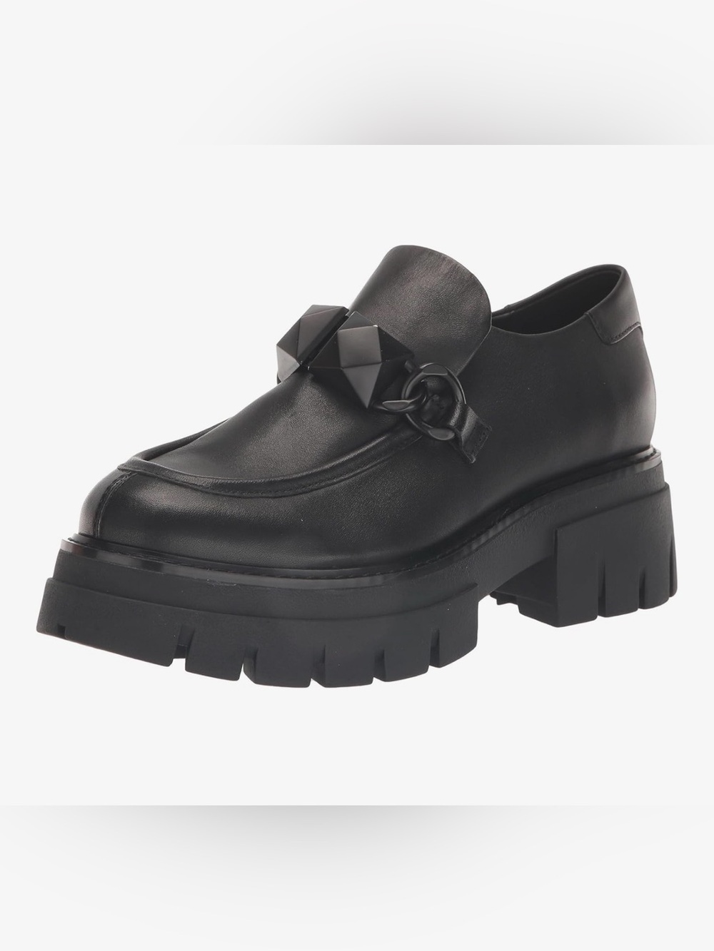 Ash Leroy Leather Chain Chunky Loafers old money dark academia